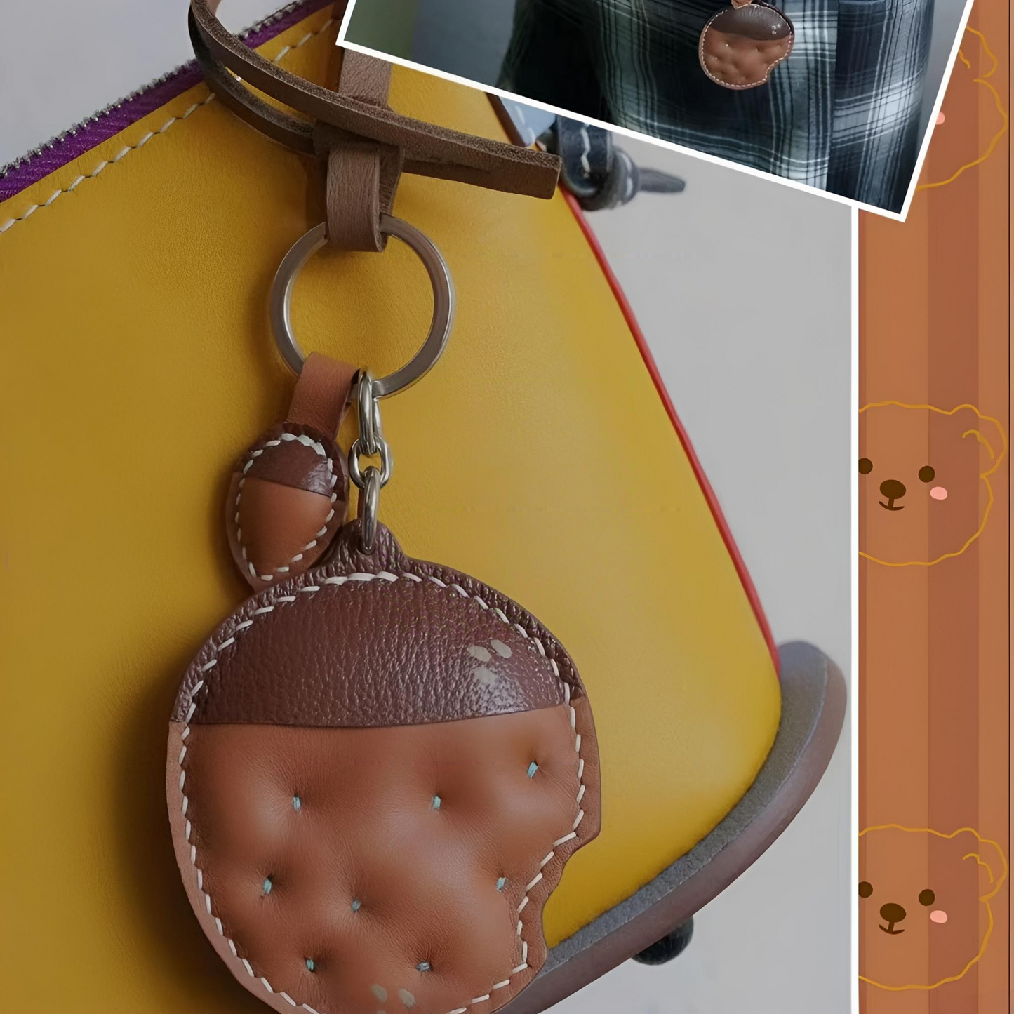 Chestnut cookies bag charm gift
keychain
birthday gift
Christmas gift