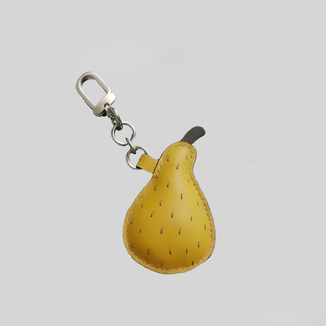 orange pear bag charm
fruit themed bag accessory gift
orange fruit keychain for bags
unique fruit bag charm birthday gift