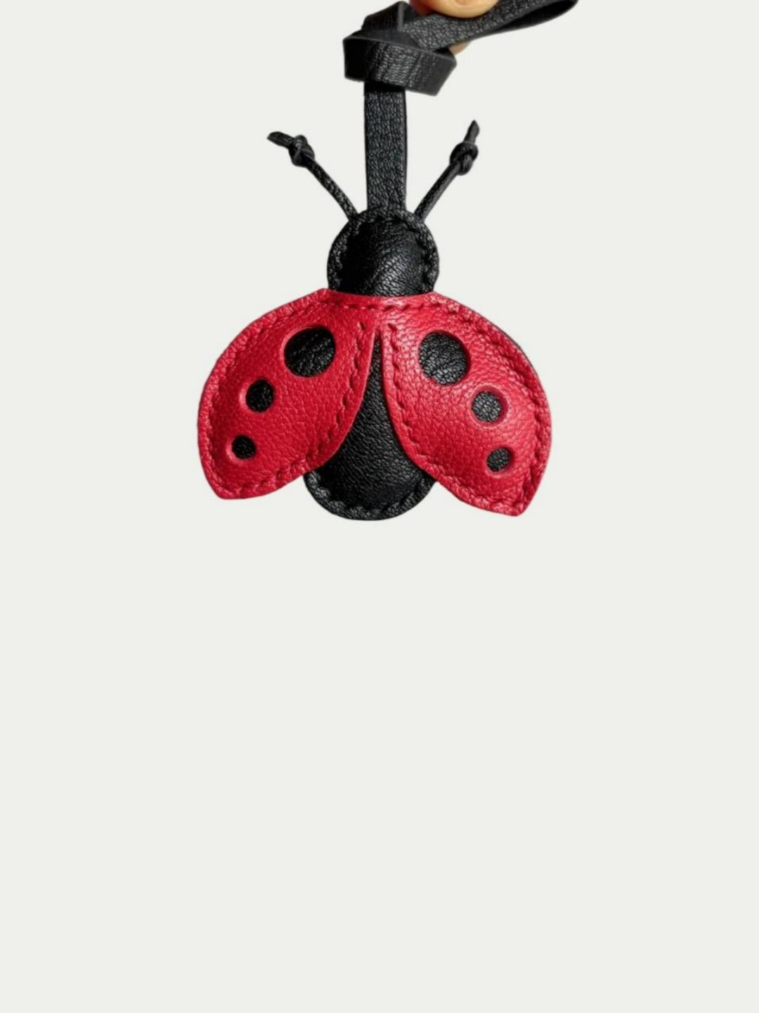 Soft French Lambskin Beetle Bag Pendant Handcrafted