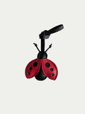 Handmade French Sheepskin Beetle Bag Charm Red