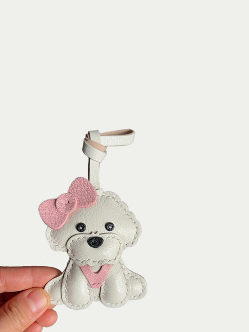 Premium French Lambskin Dog Bag Pendant Handcrafted