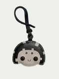 Handmade French Sheepskin Mosaic Girl Bag Charm
