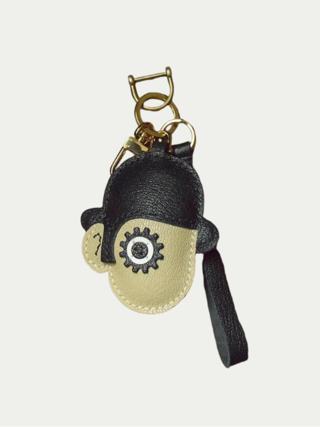 Clockwork Man bag charm gift
﻿French sheepskin 
handmade keychain
fashion coordination