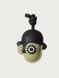 French Sheepskin Handmade Clockwork Man Bag Charm Steampunk Pendant
