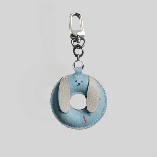 donut dog bag charm
coffee lover gift for dog owners
christmas gift for pet barista
halloween donut dog tag