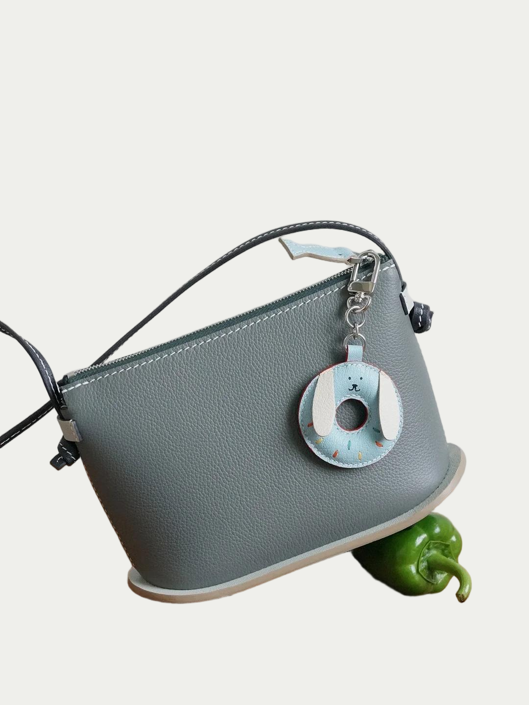 donut dog bag charm
coffee lover gift for dog owners
christmas gift for pet barista
halloween donut dog tag