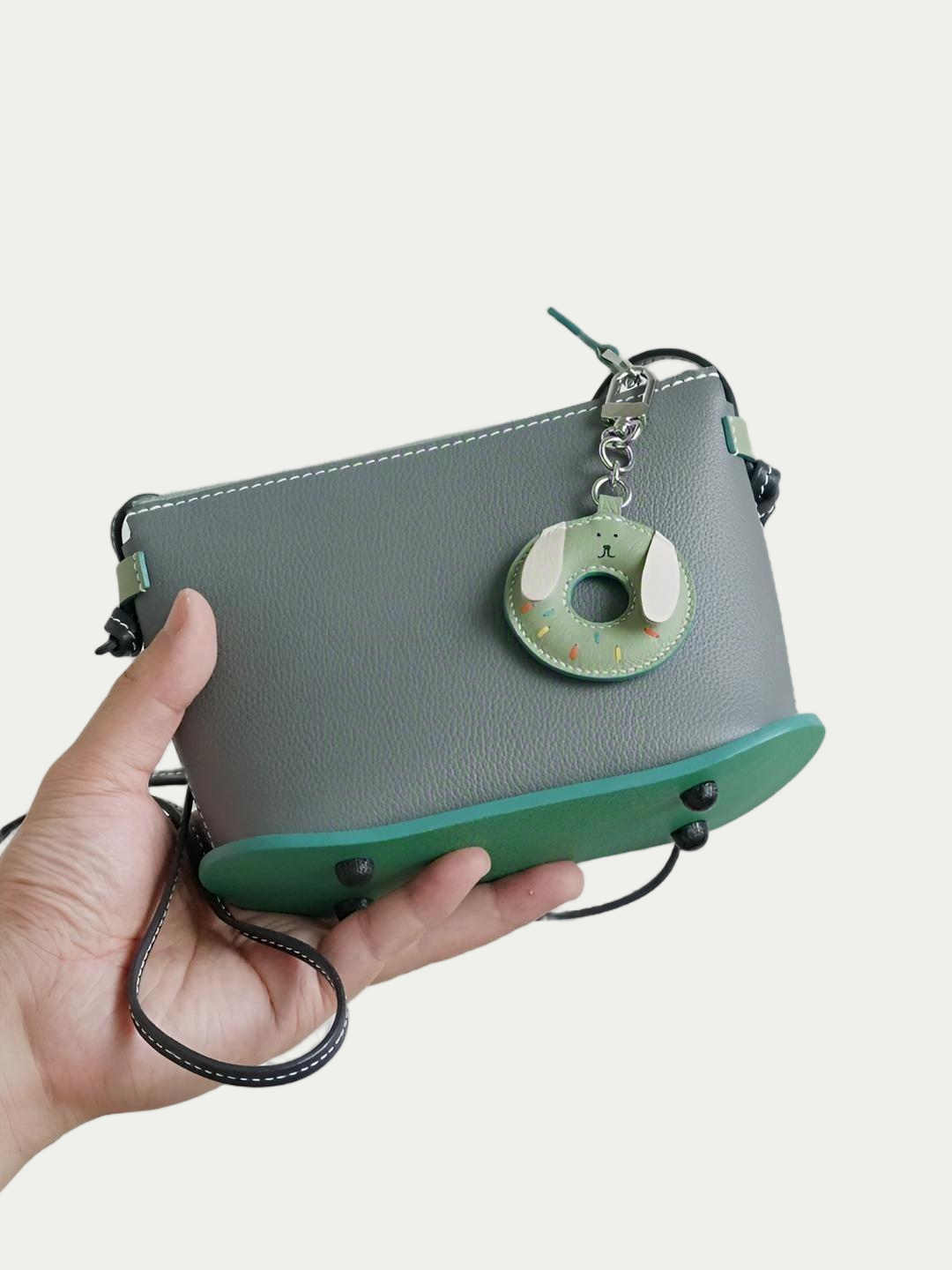 donut dog bag charm
coffee lover gift for dog owners
christmas gift for pet barista
halloween donut dog tag