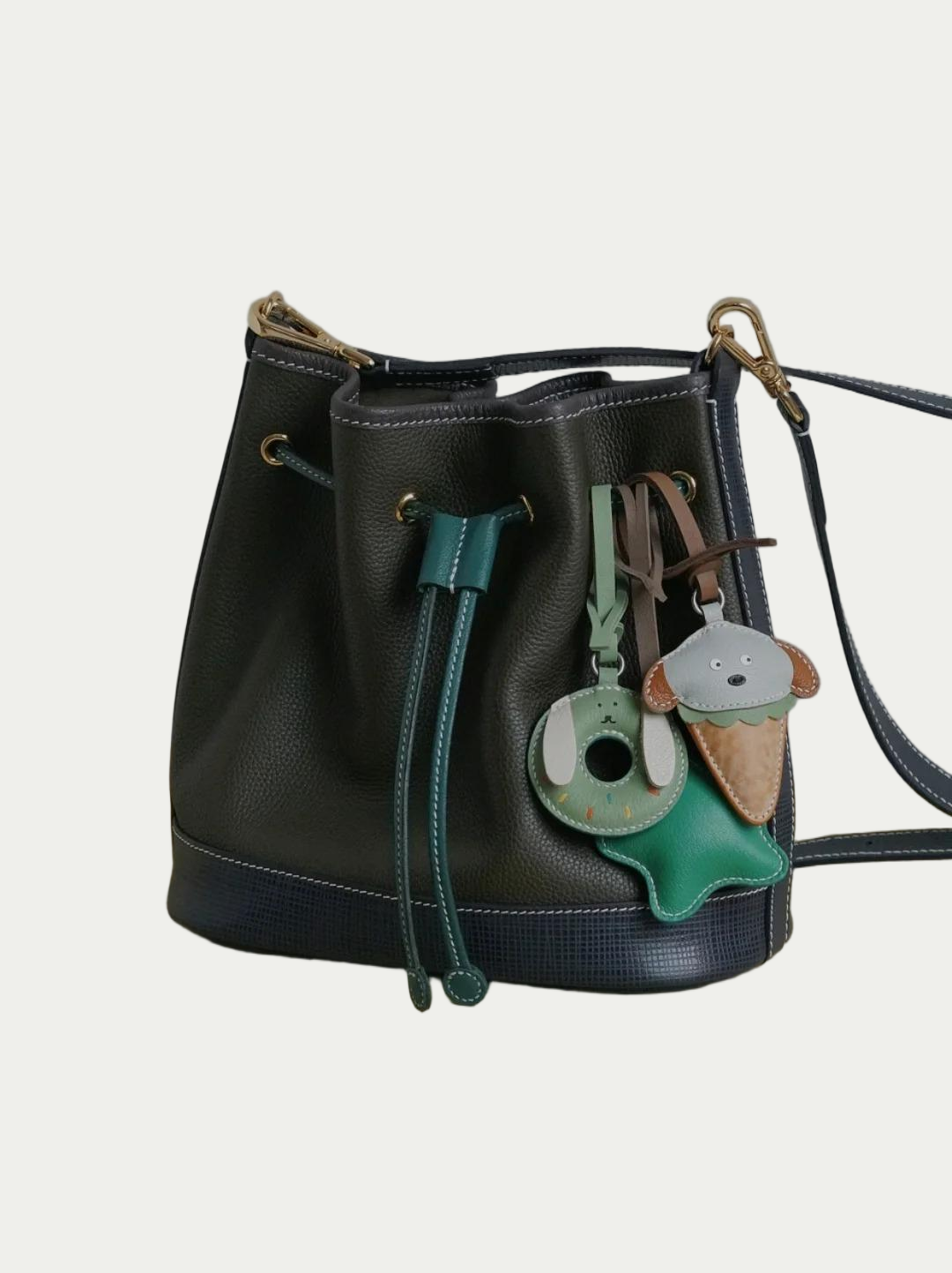 donut dog bag charm
coffee lover gift for dog owners
christmas gift for pet barista
halloween donut dog tag