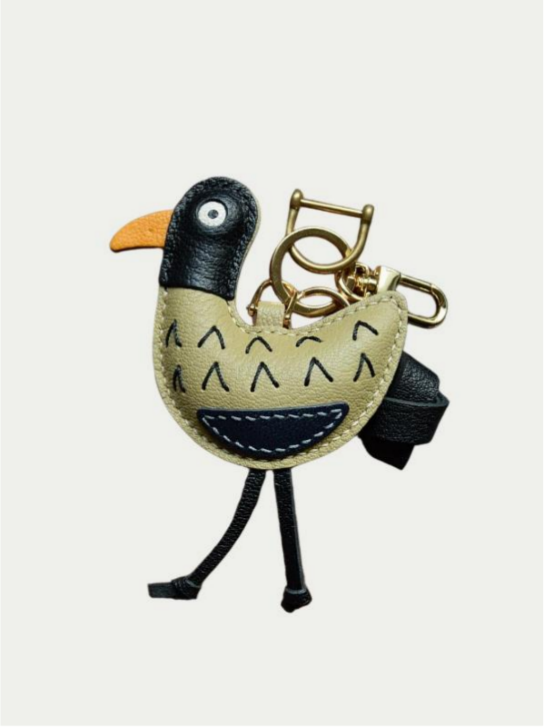 duck bag charm gift
luxury handmade gift set
French sheepskin handmade keychain