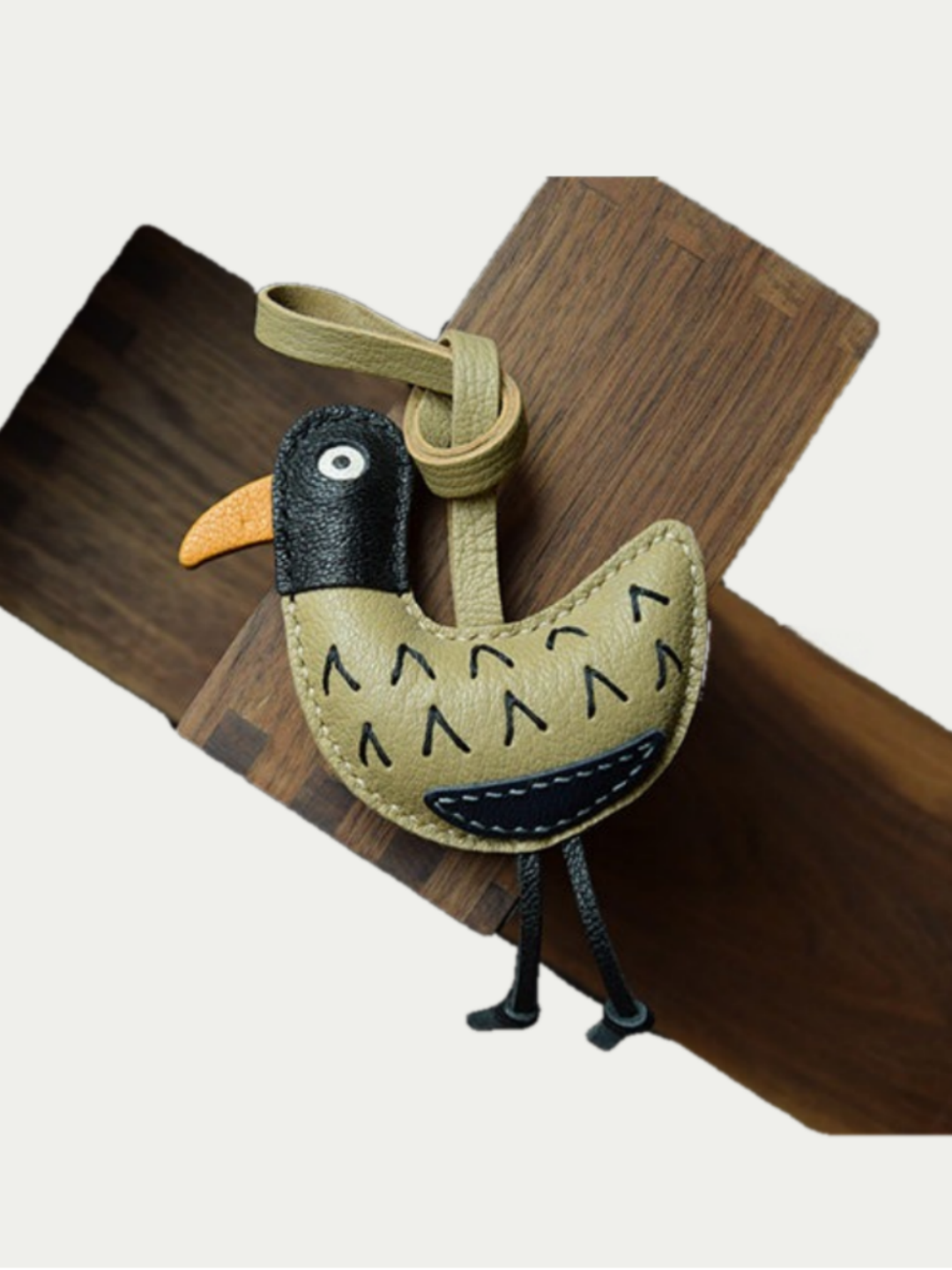 duck bag charm gift
luxury handmade gift set
French sheepskin handmade keychain