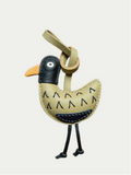 Duck Charm Handmade French Sheepskin Bag Charm
