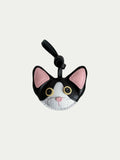 Handmade French Sheepskin Devon Rex Cat Bag Charm
