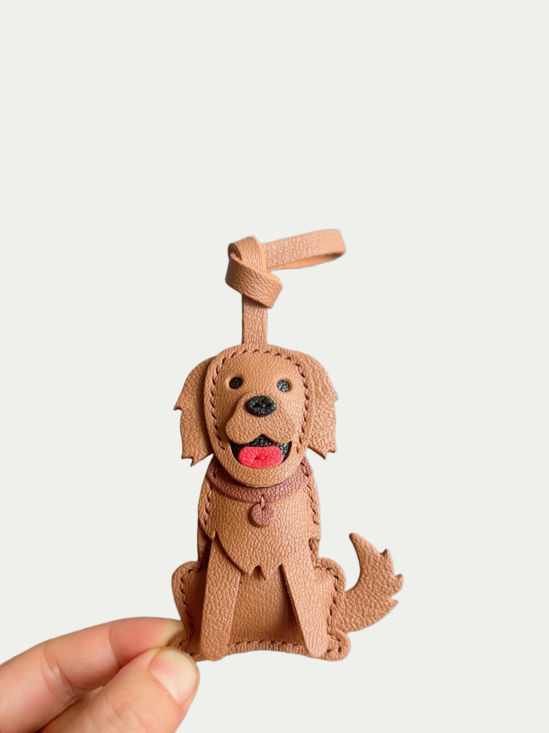 Golden Retriever bag charm gift for dog lovers
French lambskin Golden Retriever bag charm
Handmade Golden Retriever bag charm
Handmade French lambskin Golden Retriever bag charm