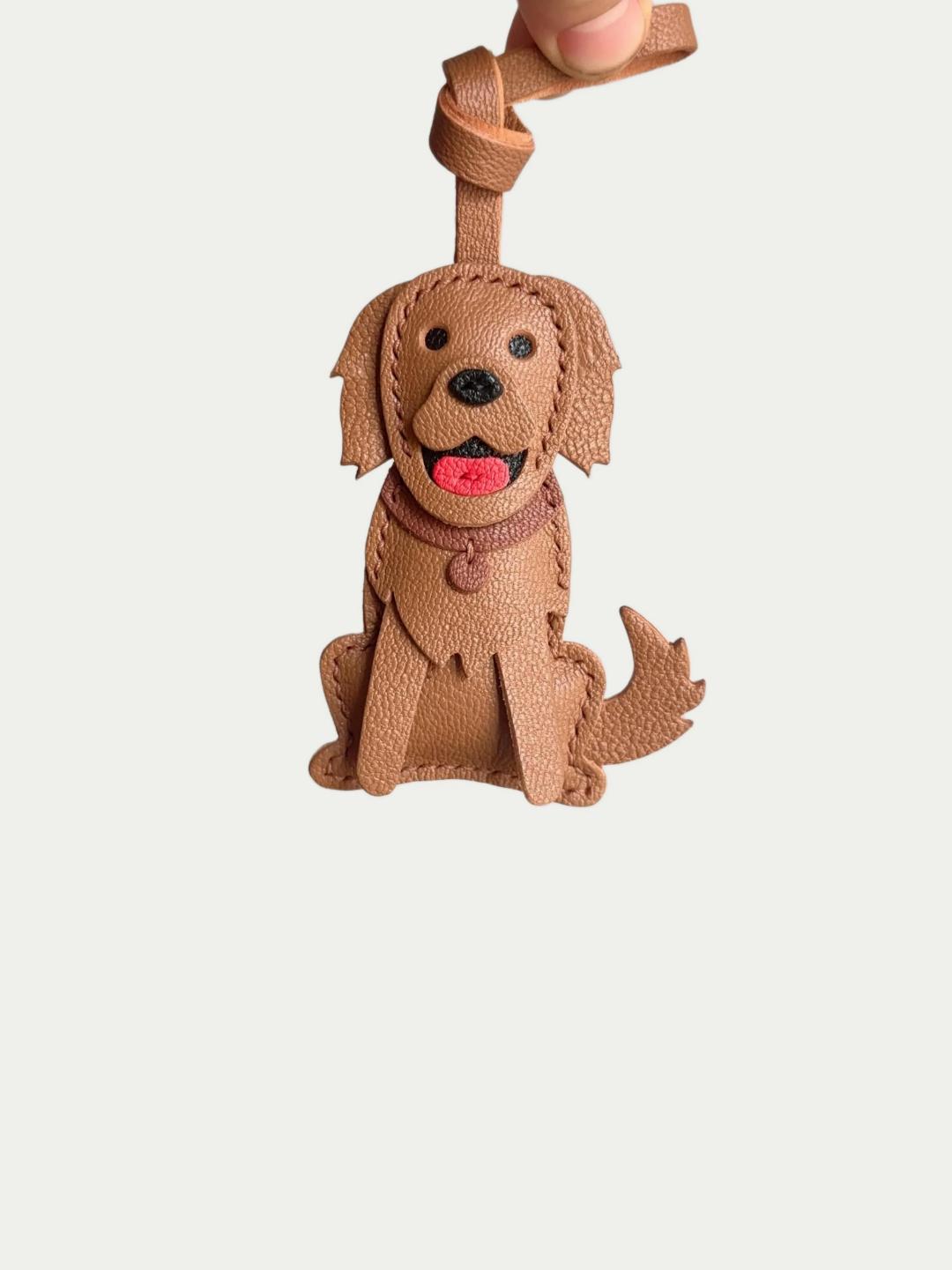 Golden Retriever bag charm gift for dog lovers
French lambskin Golden Retriever bag charm
Handmade Golden Retriever bag charm
Handmade French lambskin Golden Retriever bag charm