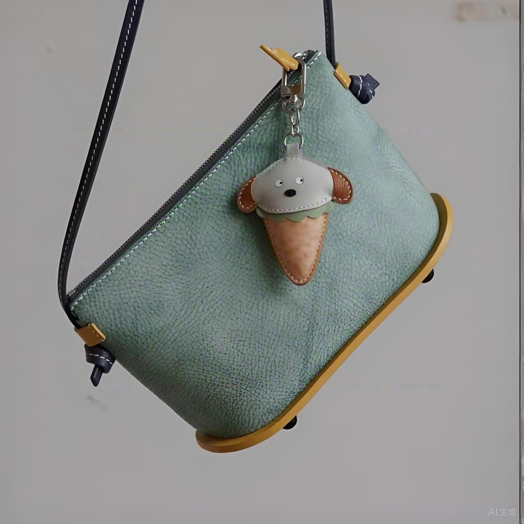Ice Cream Themed Dog Bag Charm
Unique birthday gift 
Kawaii  gift for kids