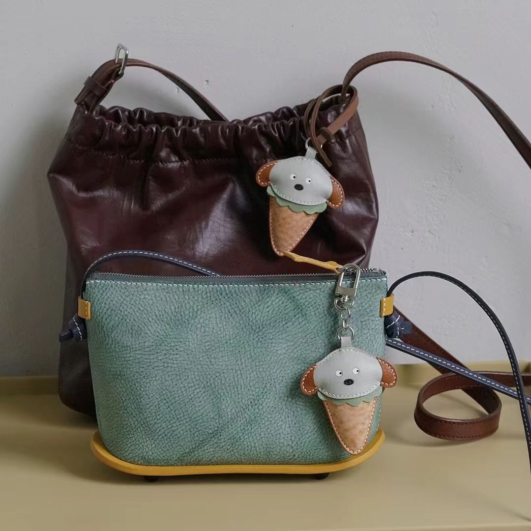 Ice Cream Themed Dog Bag Charm
Unique birthday gift 
Kawaii  gift for kids