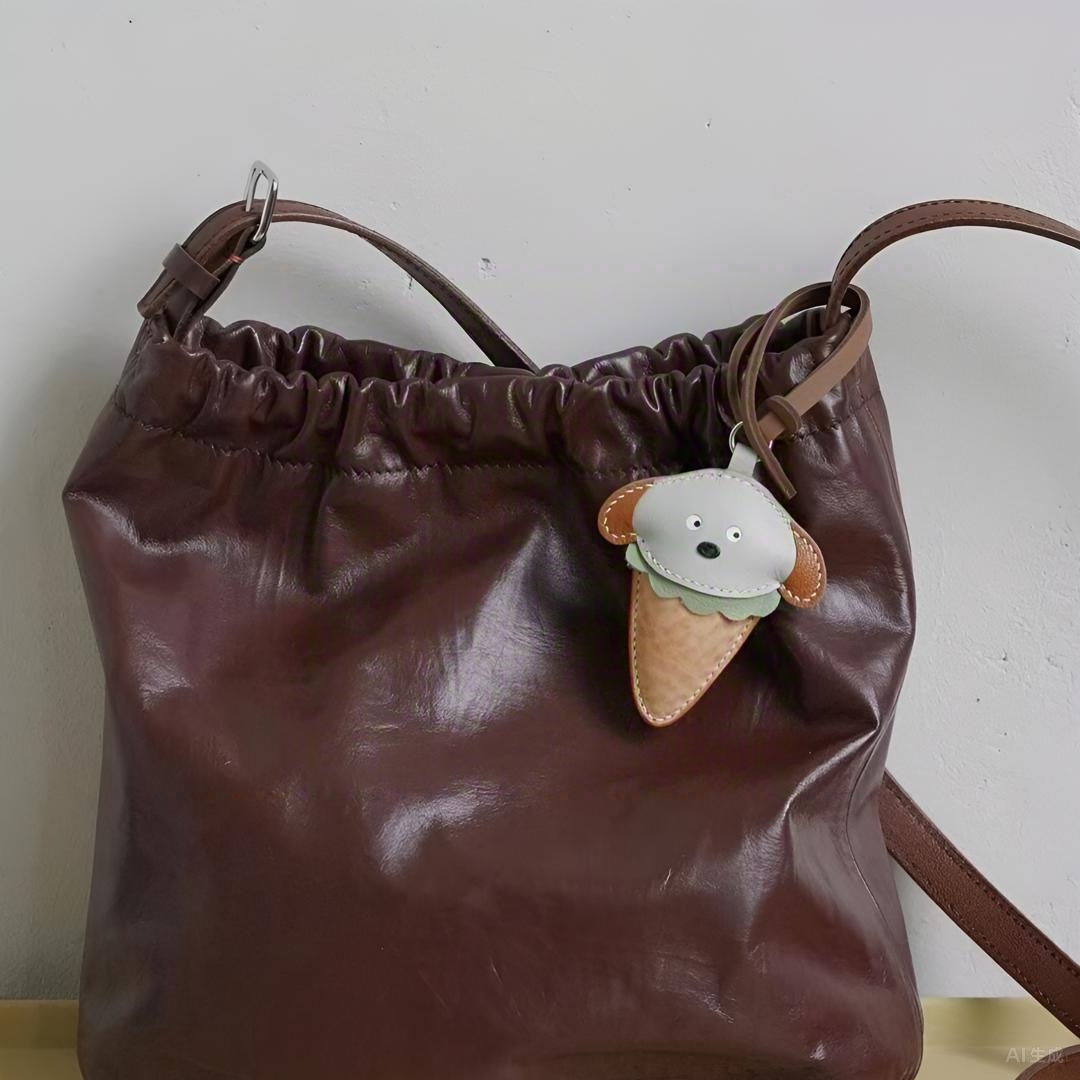 Ice Cream Themed Dog Bag Charm
Unique birthday gift 
Kawaii  gift for kids