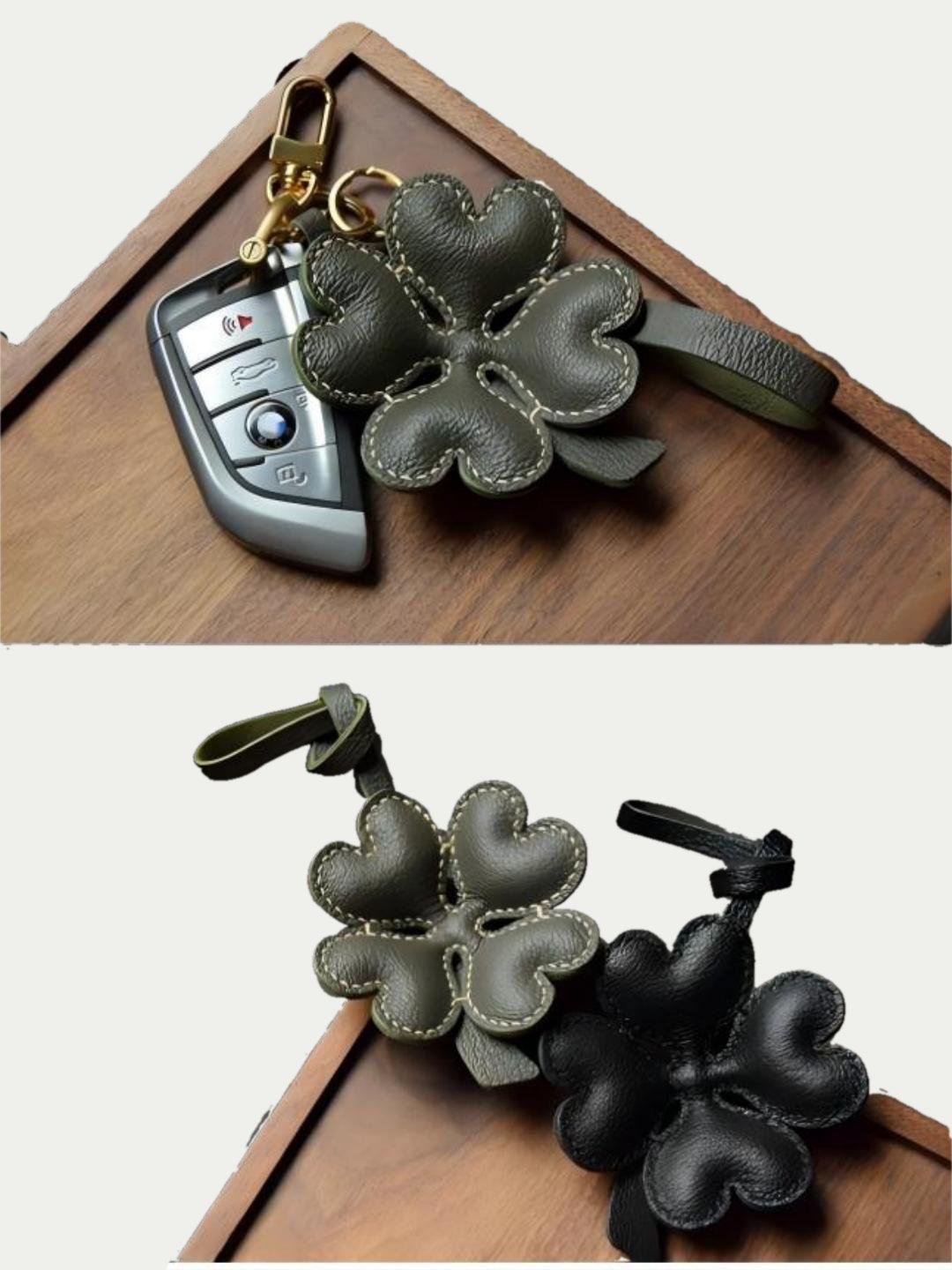 Lucky Four-Leaf Clover bag charm
Commuter bag decoration
Best friend's birthday gift
Lucky Guardian Talisman
Simple and luxurious style combination