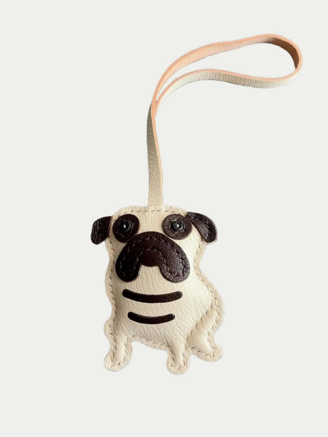 french Handmade Sheepskin Pug Bag Charm  Dog Lover Gift
French Handmade Sheepskin Pug Bag Charm
Artisanal French Lambskin Pug Purse Hanger
Luxury French Sheepskin Pug Bag Pendant 
Hand-stitched French Lambskin Pug Bag Charm for Dog Owners