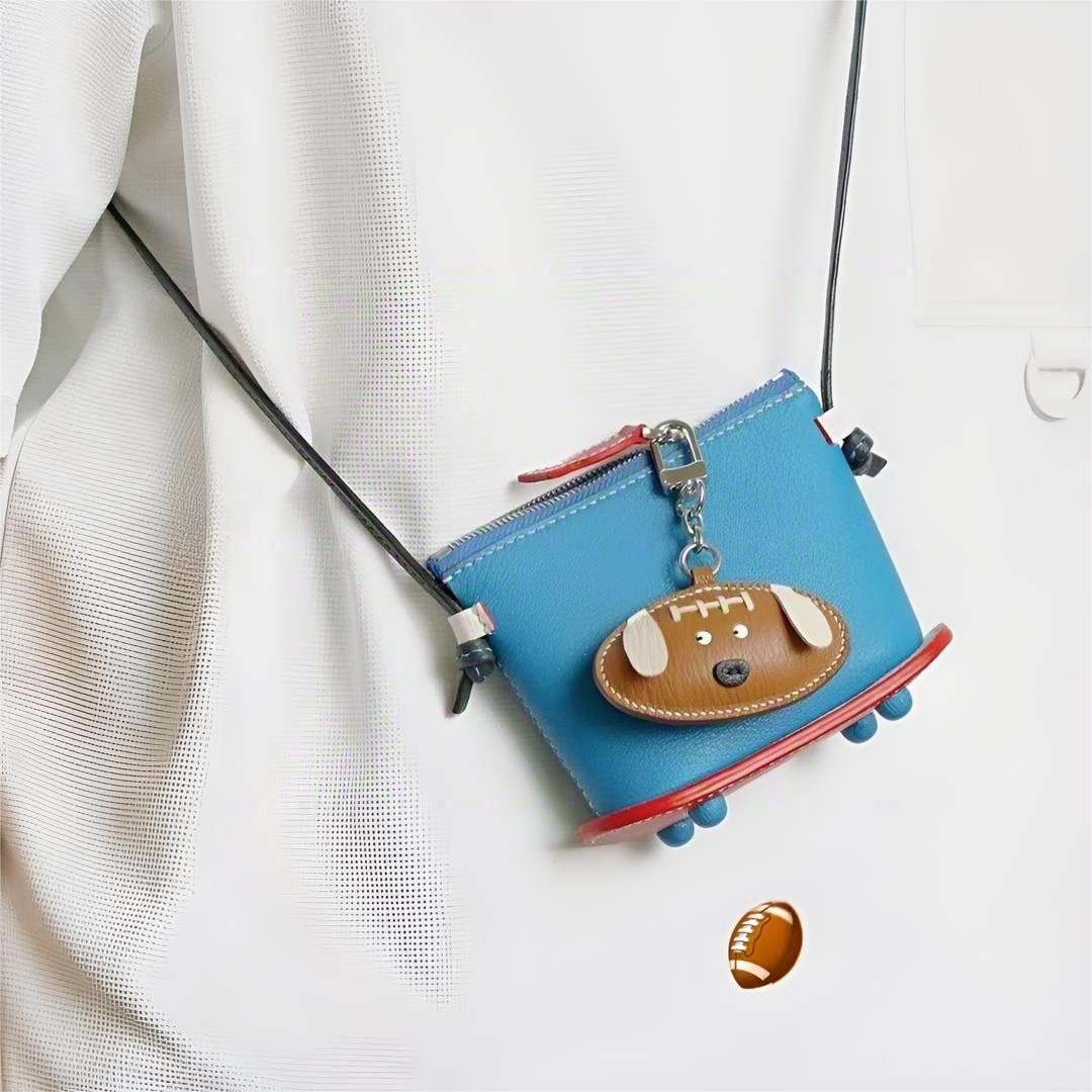 handmade Rugby Dog bag charm gift
Christmas gifts 
birthday gifts for her
Valentine's Day gift ideas
keychain