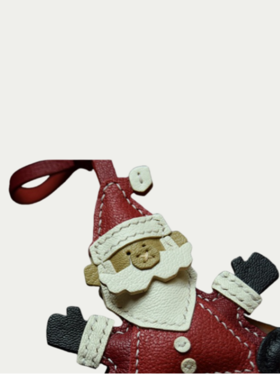 Santa Claus bag charm gift
luxury handmade gift set
leather cat bag charm gift
French sheepskin handmade keychain