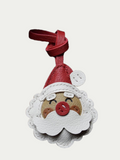 Handmade French Sheepskin Santa Claus Bag Charm
