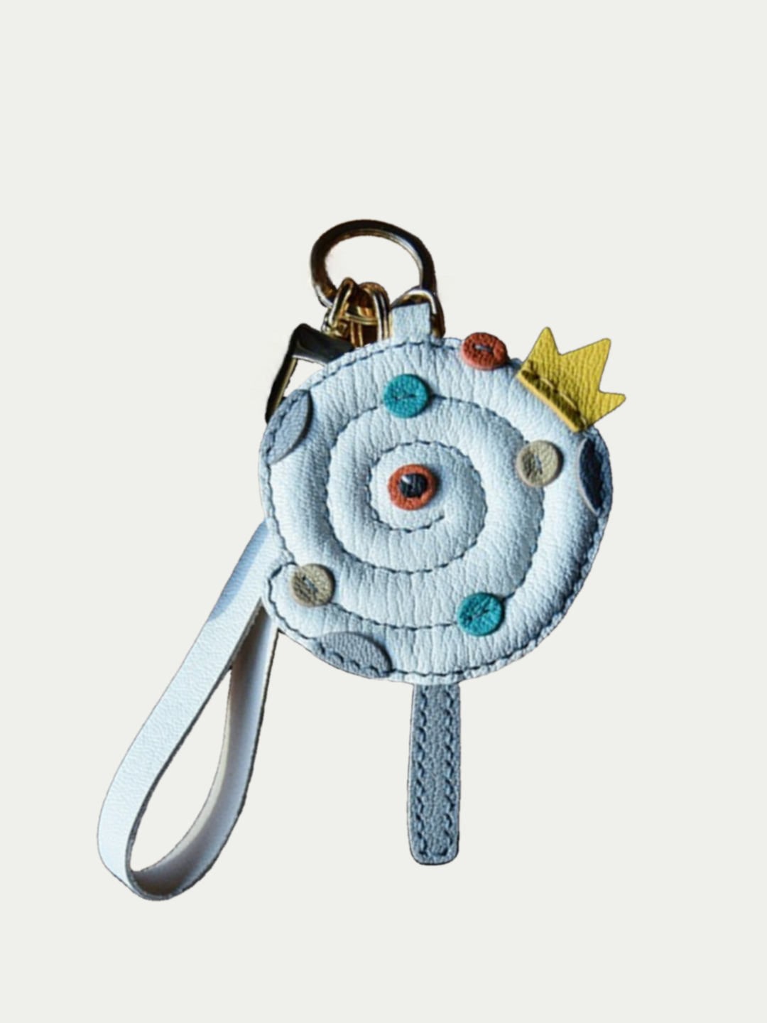 Snake shaped lollipop bag charm gift
luxury handmade gift set
French sheepskin handmade keychain