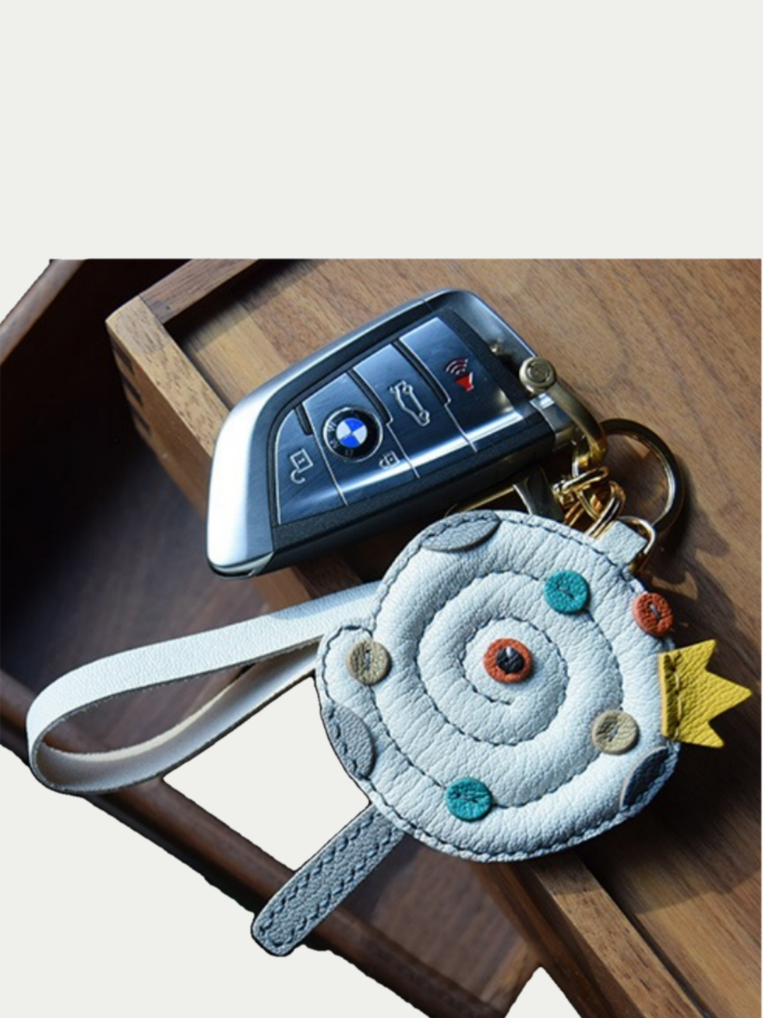 Snake shaped lollipop bag charm gift
luxury handmade gift set
French sheepskin handmade keychain