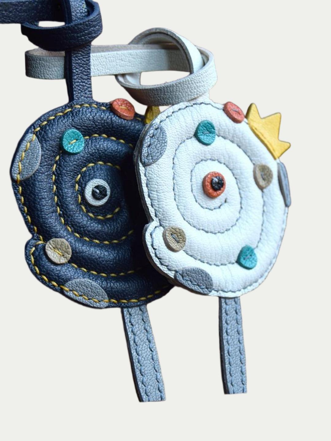 Snake shaped lollipop bag charm gift
luxury handmade gift set
French sheepskin handmade keychain