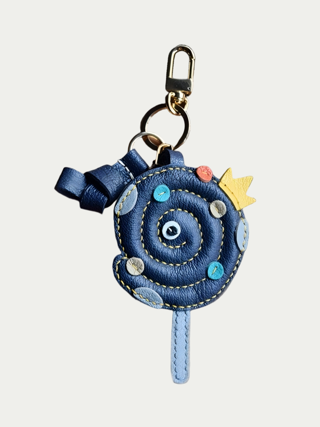 Snake shaped lollipop bag charm gift
luxury handmade gift set
French sheepskin handmade keychain