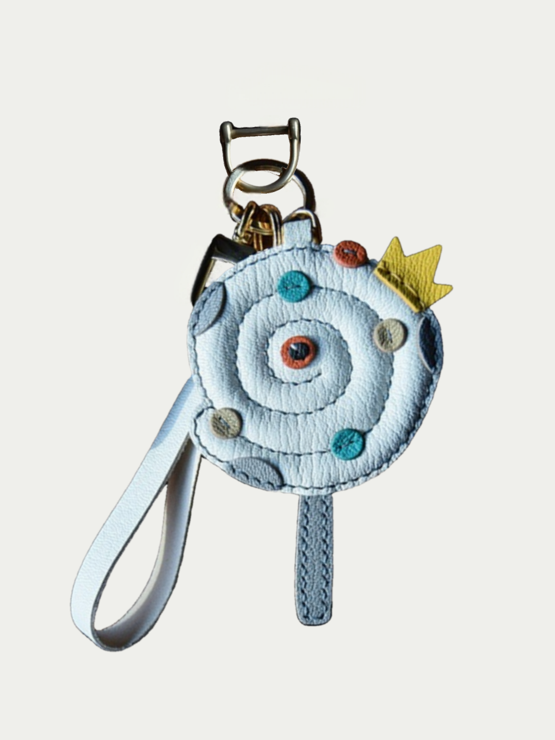 Snake shaped lollipop bag charm gift
luxury handmade gift set
French sheepskin handmade keychain