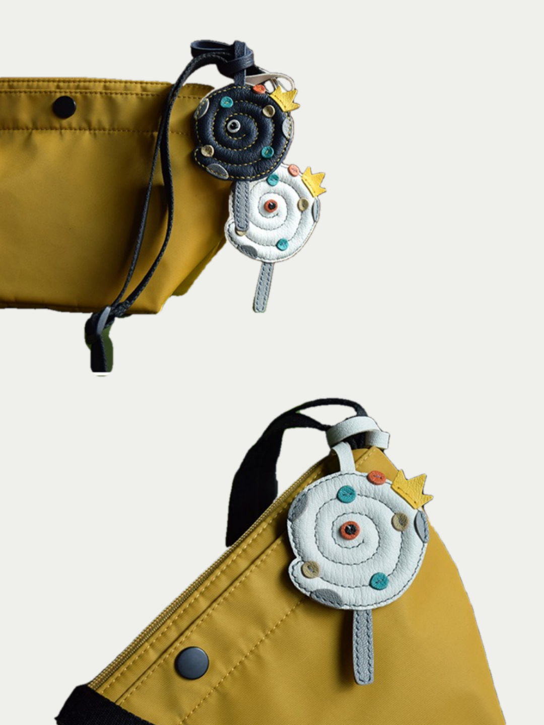 Snake shaped lollipop bag charm gift
luxury handmade gift set
French sheepskin handmade keychain