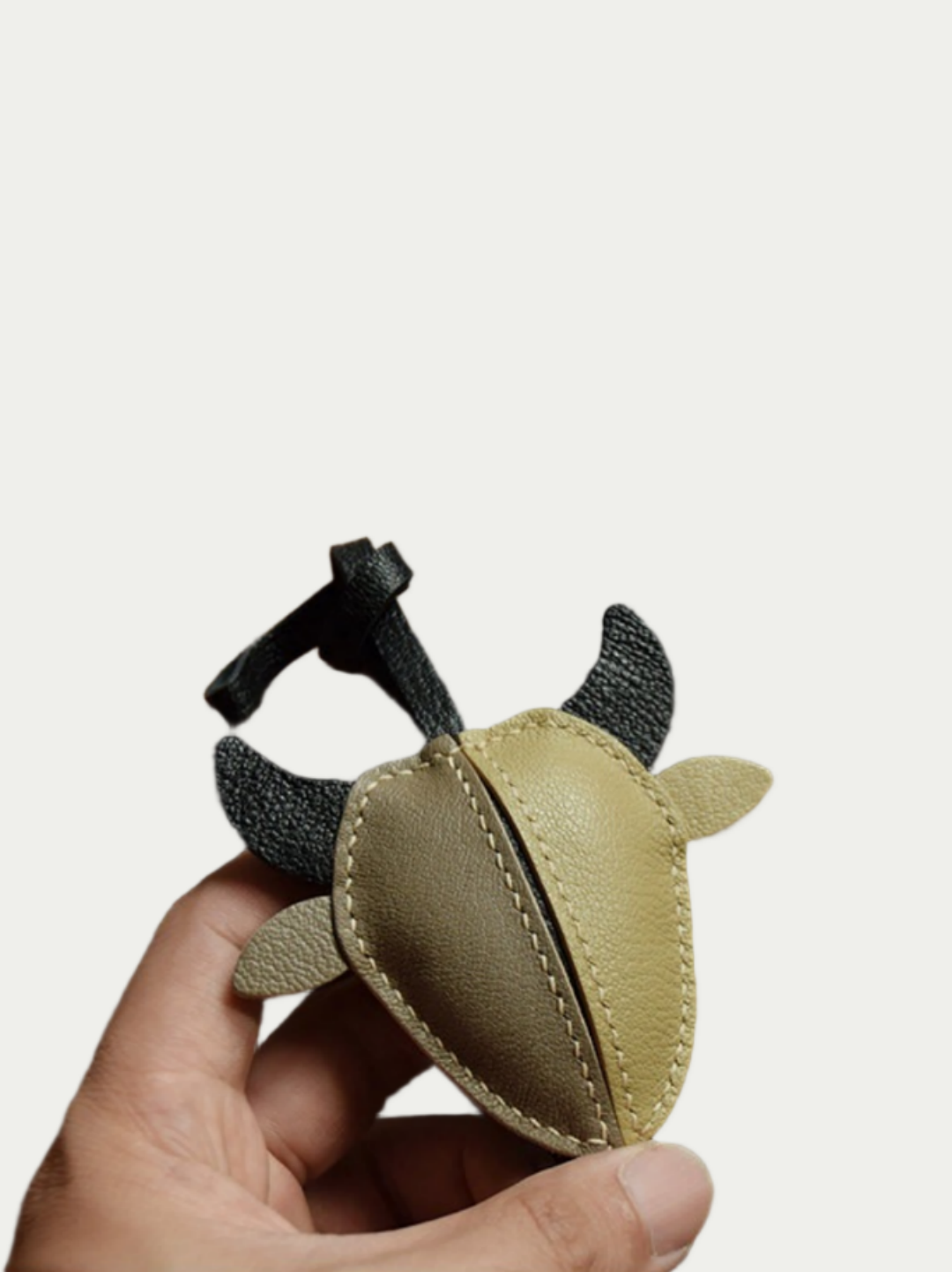Premium leather Taurus symbol bag accessory