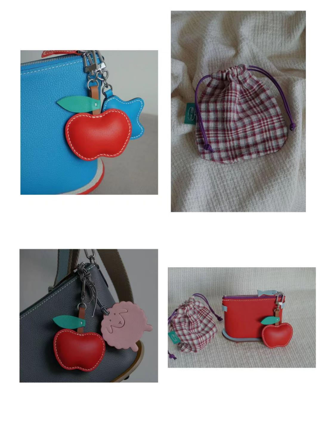 apple bag charm gift
birthday gift
festival gift
keychain