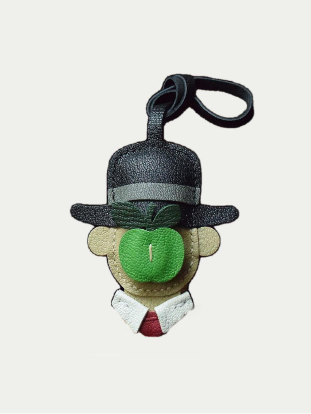 artist bag charm
luxury handmade gift set
French sheepskin handmade keychain