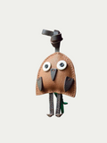 Handmade French Sheepskin Bird Bag Charm

