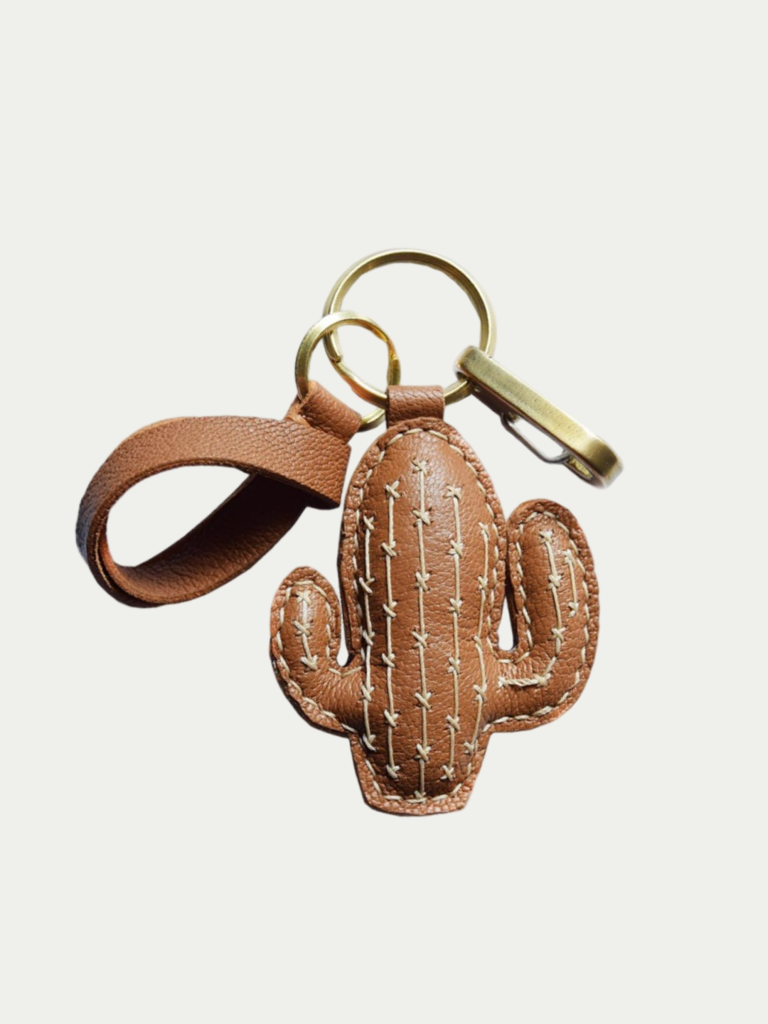 cactus bag charm gift
luxury handmade gift set
French sheepskin handmade keychain