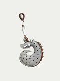 French Sheepskin Crocodile Keychain Charm
