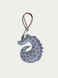 French Sheepskin Crocodile Keychain Charm
