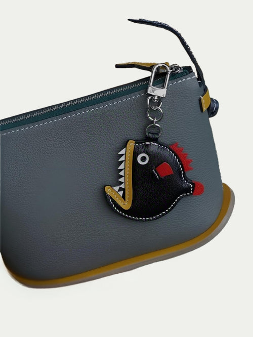 Handmade French Sheepskin Devil Ray Bag Charm

