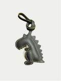 Handmade French Lambskin Dinosaur Bag Charm Rainbow Zoo
