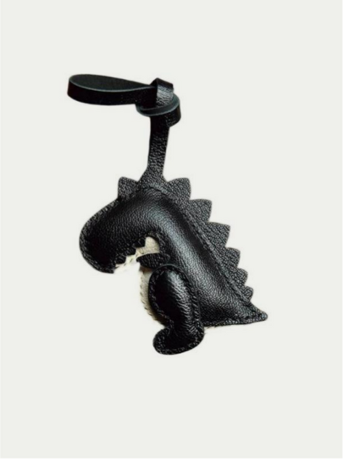 Handmade French Lambskin Dinosaur Bag Charm Rainbow Zoo
