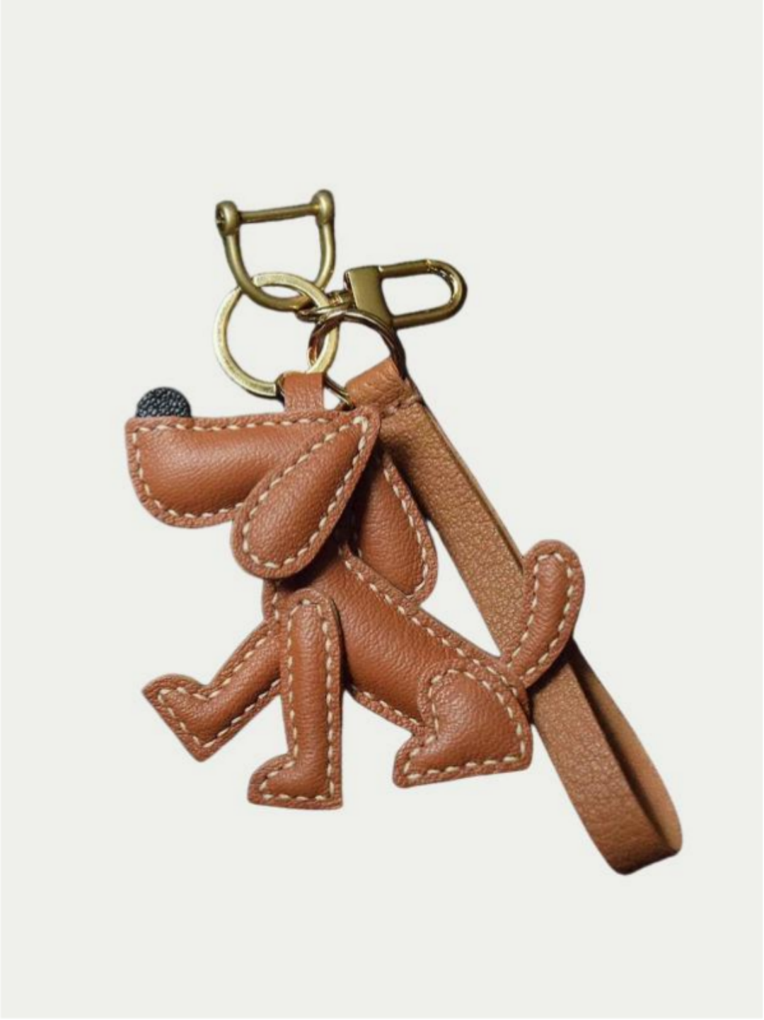 dog  bag charm gift
luxury handmade gift set
French sheepskin handmade keychain