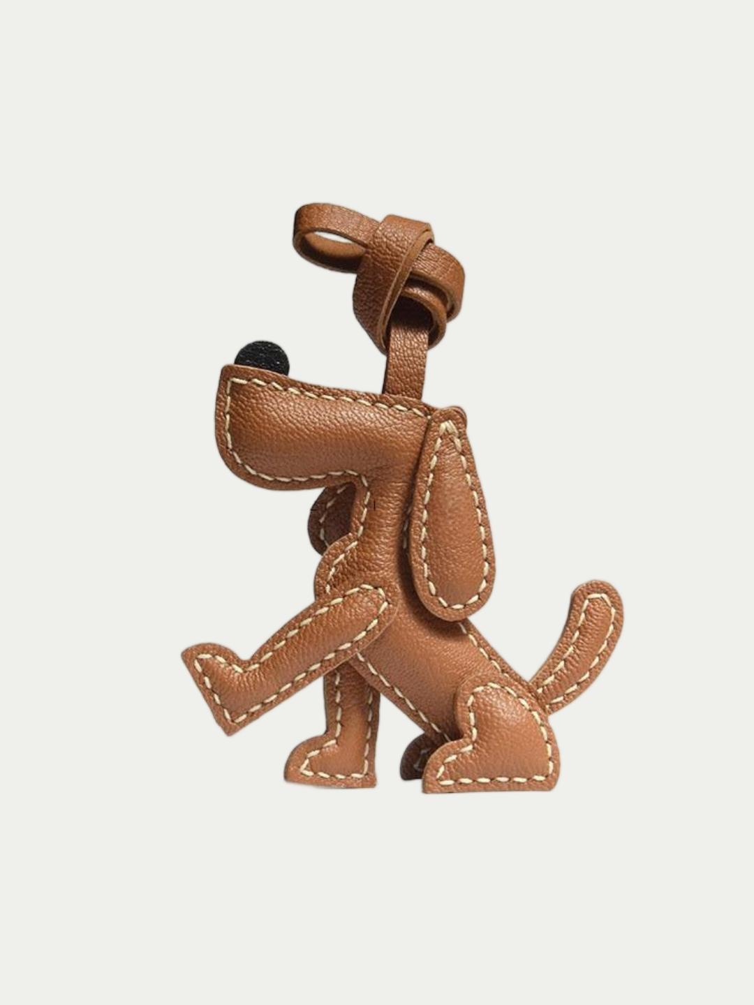 dog  bag charm gift
luxury handmade gift set
French sheepskin handmade keychain