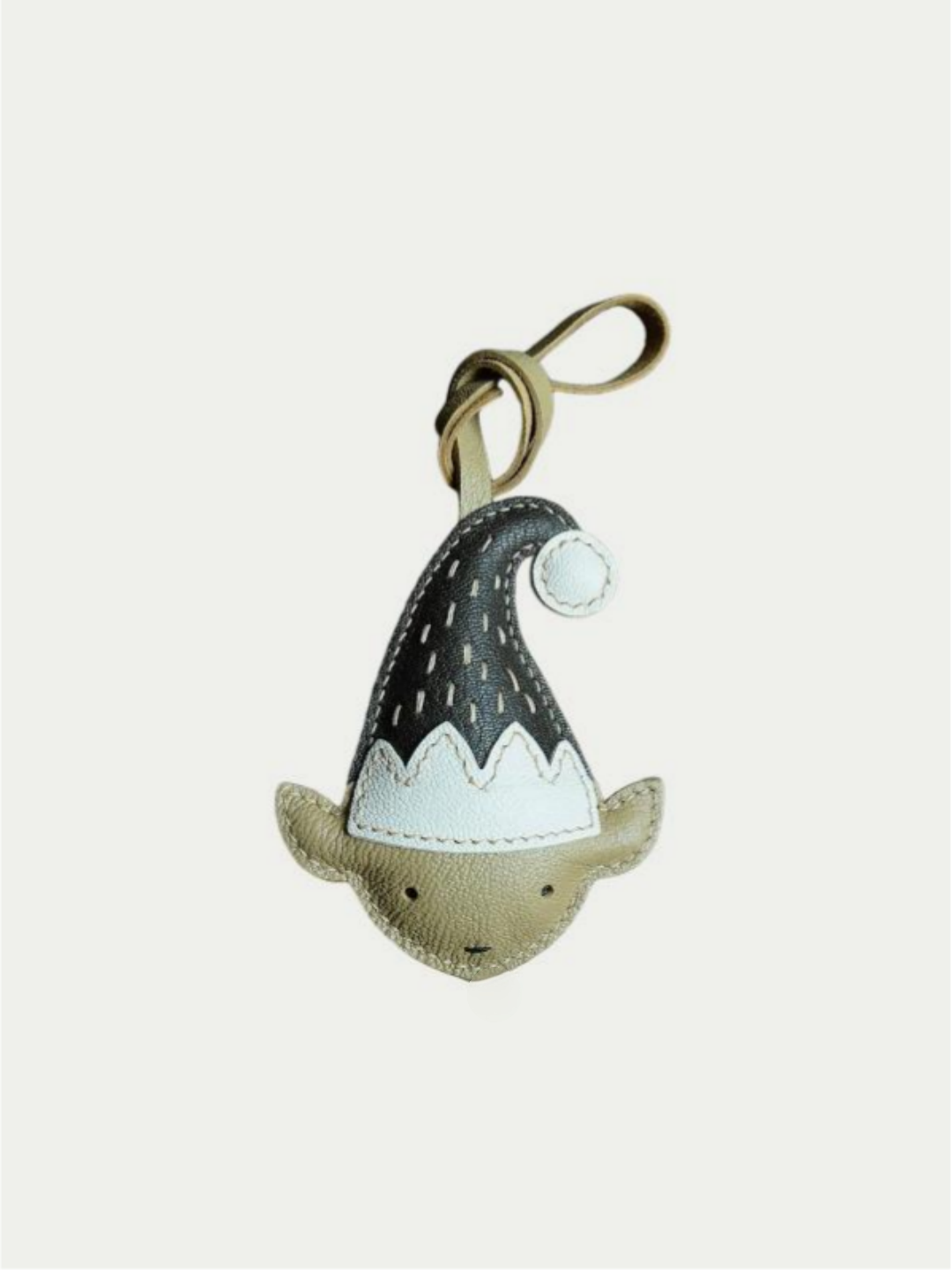 Handmade French lambskin elf charm for bags and accessories