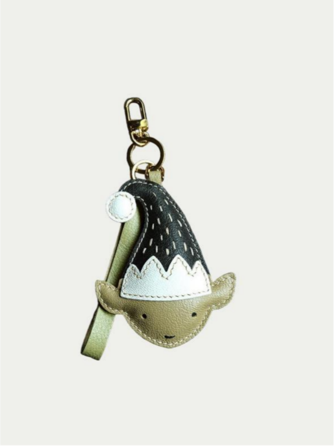 Handmade French lambskin elf charm for bags and accessories
