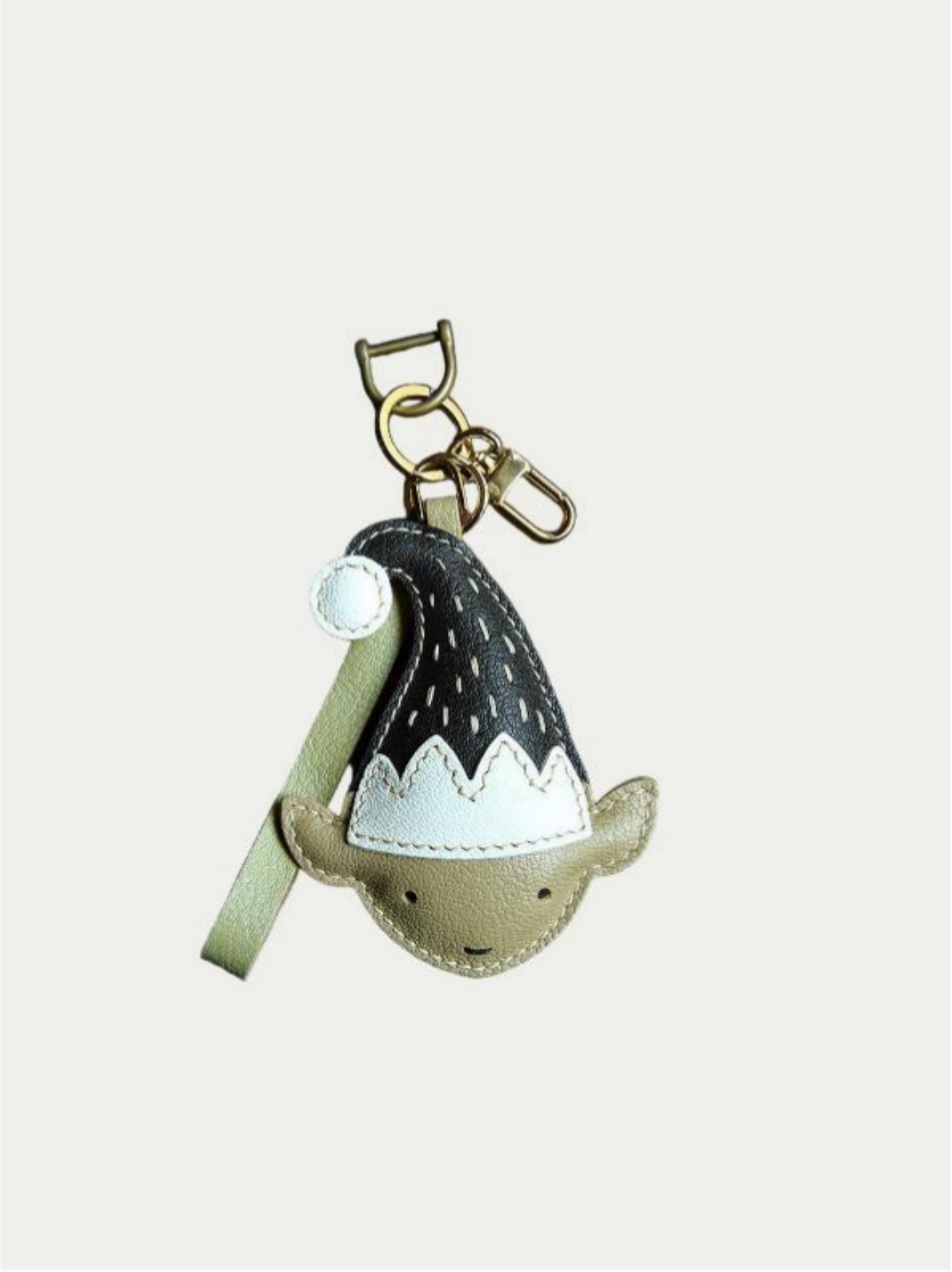 Handmade French lambskin elf charm for bags and accessories
