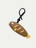 Handmade French Sheepskin Small Stick Fish Bag Charm
