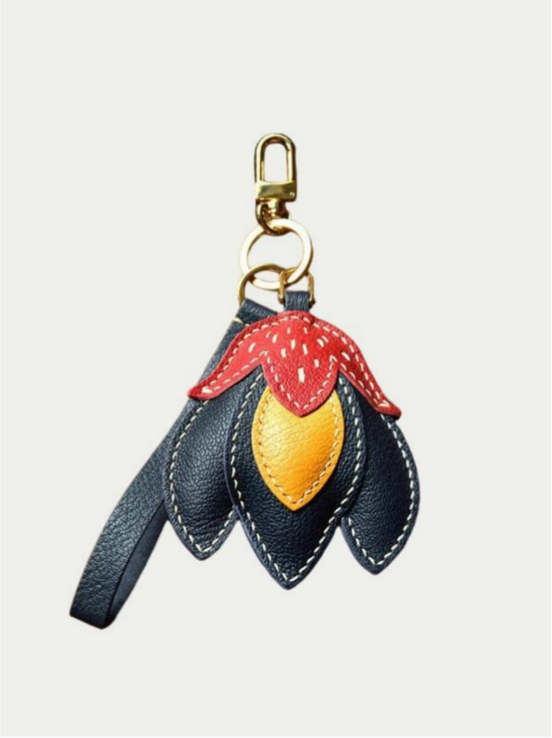 flower  bag charm gift
luxury handmade gift set
French sheepskin handmade keychain