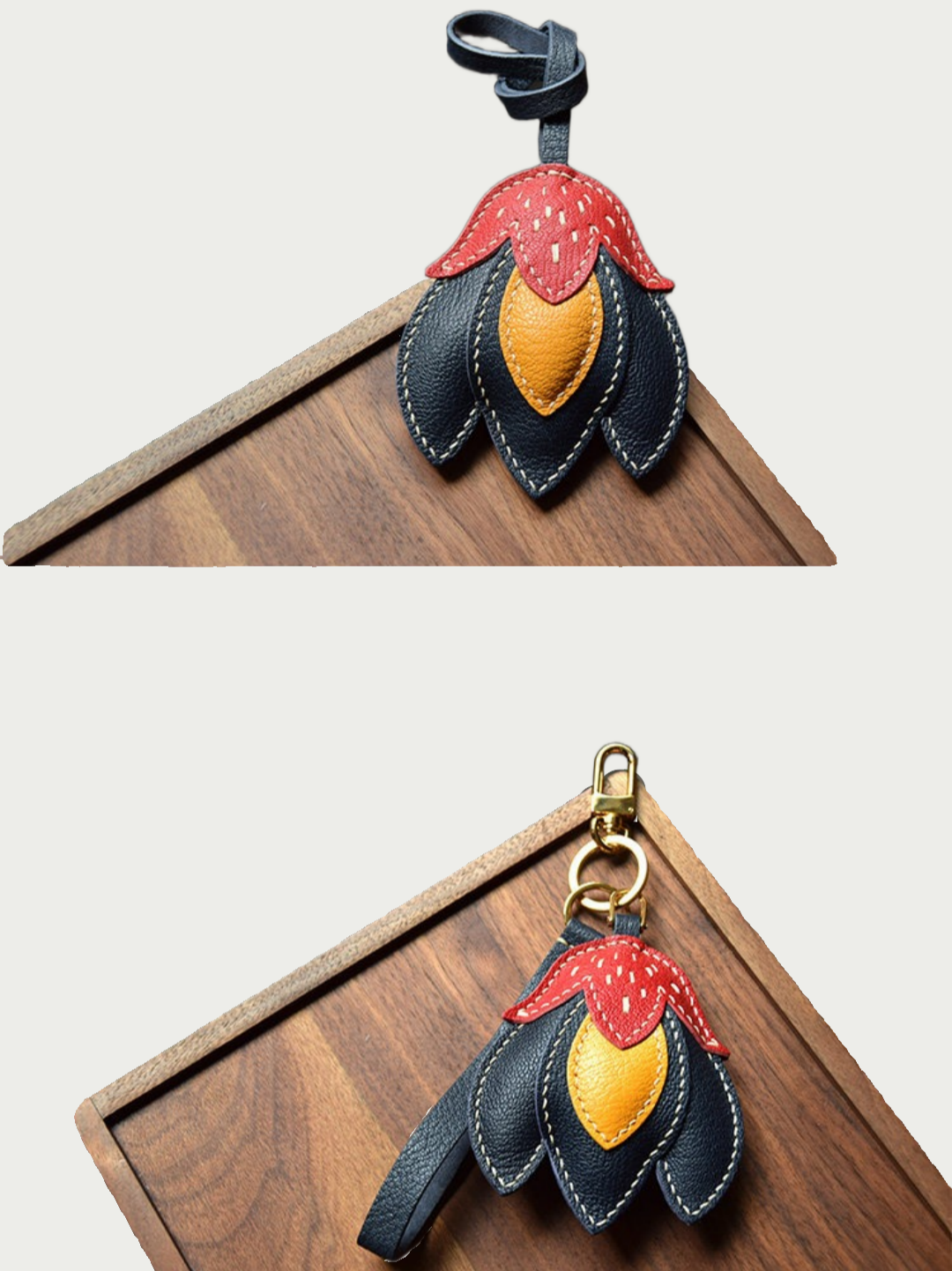 flower  bag charm gift
luxury handmade gift set
French sheepskin handmade keychain